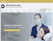 Tablet Screenshot of lodifamilydentistry.com